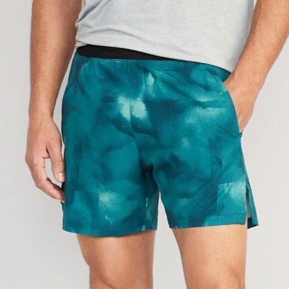 Old Navy Men's StretchTech Water-Repellent 5" Shorts Beach Teal Blue Size XL - Picture 3 of 9